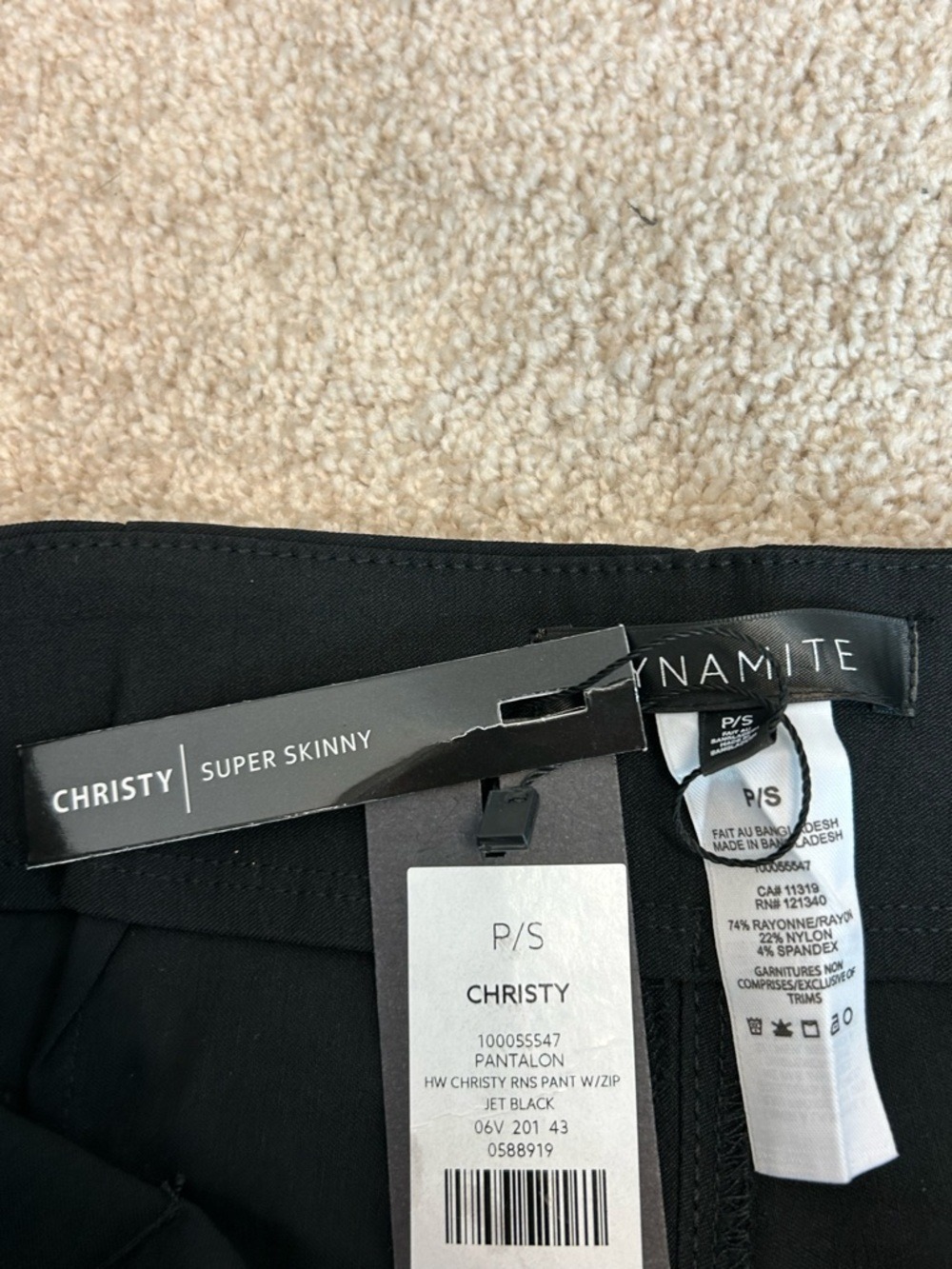 dynamite Christy super skinny jet black pants
NWT Sz S - Picture 9 of 10